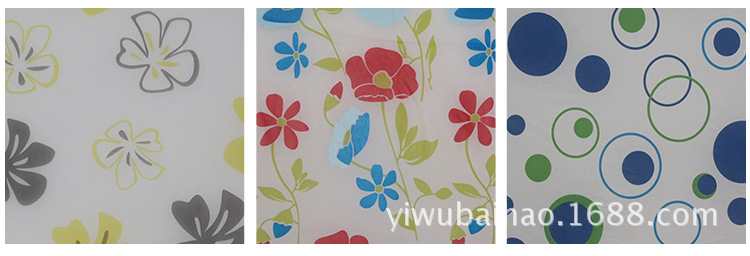 Manufacturer direct sale EVA box shower curtain transparent crystal hook