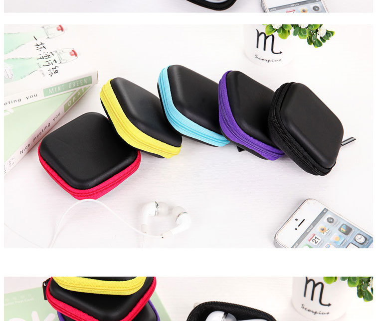 Square Eva box earphone package data cable box earphone storage package
