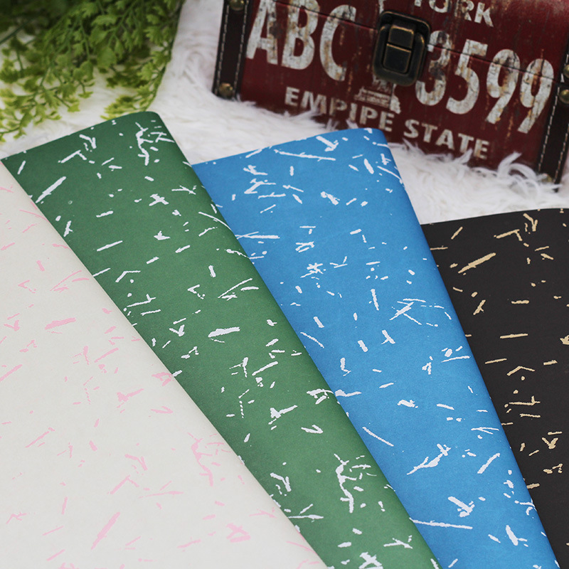 Design with mixed pattern of thick blue original paper kraft paper logo wrapping paper gift paper