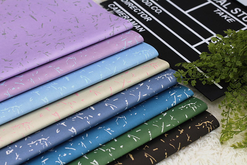 Design with mixed pattern of thick blue original paper kraft paper logo wrapping paper gift paper
