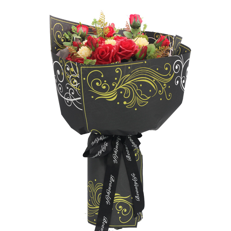 Shun the qing lang green kraft paper 50% waterproof flower wrapping paper bouquet wrapping paper flower shop gift shop material Shun the qing lang green kraft paper 50% waterproof flower wrapping paper bouquet wrapping paper flower shop gift shop material