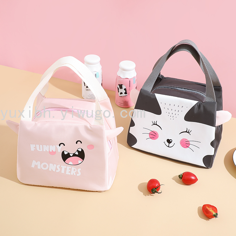 Japanese Style Thick Lunch Box Thermal Bag Bento Portable Aluminum Foil Bag Student Lunch Box Bag