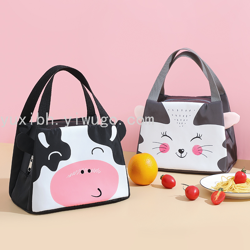 Japanese Style Thick Lunch Box Thermal Bag Bento Portable Aluminum Foil Bag Student Lunch Box Bag