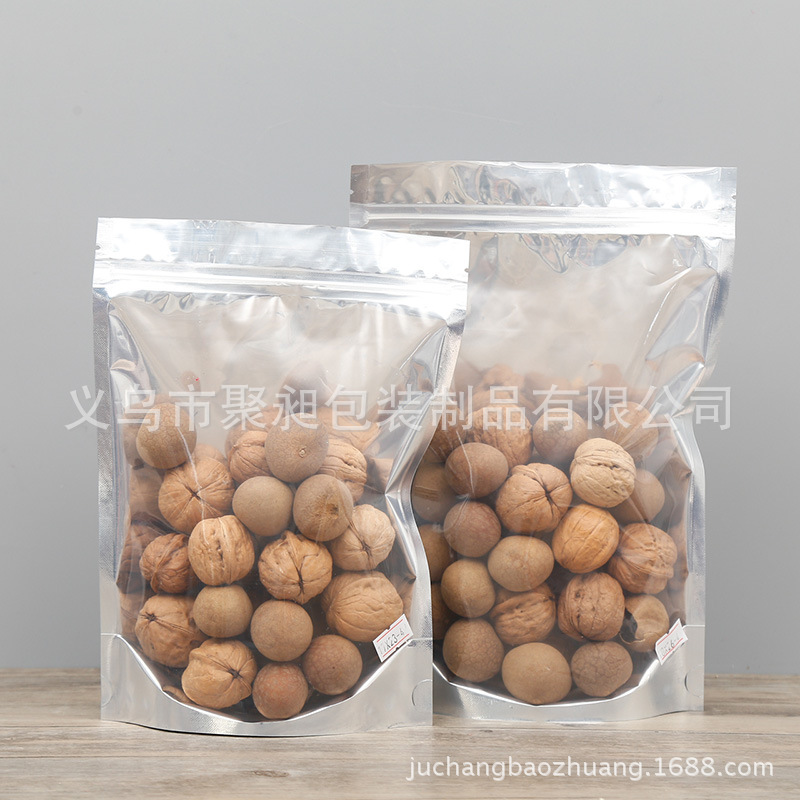Self-Supporting Self-Sealing Bag (Half in Aluminium Foil, Half in Transparent Material) Grocery Bag Packing Bag Spot Vacuum Bag Kraft Paper Bag Aluminum Foil Bag Self-Supporting Self-Sealing Bag (Half in Aluminium Foil, Half in Transparent Material) Grocery Bag Packing Bag Spot Vacuum Bag Kraft Paper Bag Aluminum Foil Bag