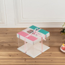 Transparent cake box, gift box, environmental PET box Transparent cake box, gift box, environmental PET box