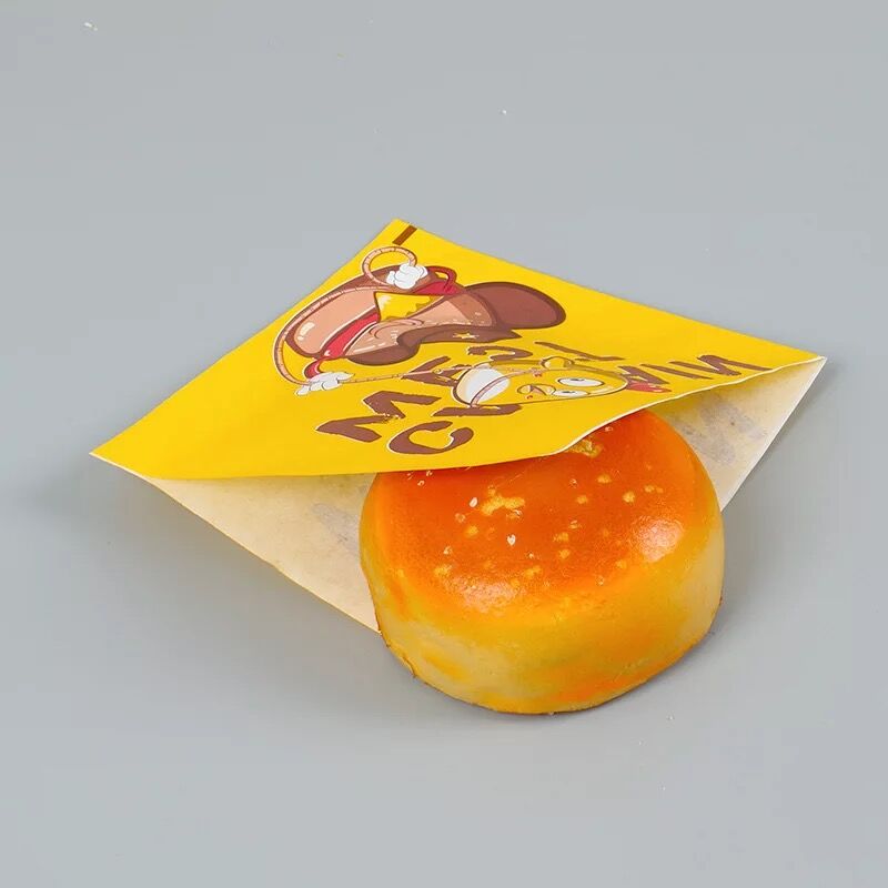 Pancake fruit packaging bag triangle anti - oil paper bag bag bag snack food bag made to order.