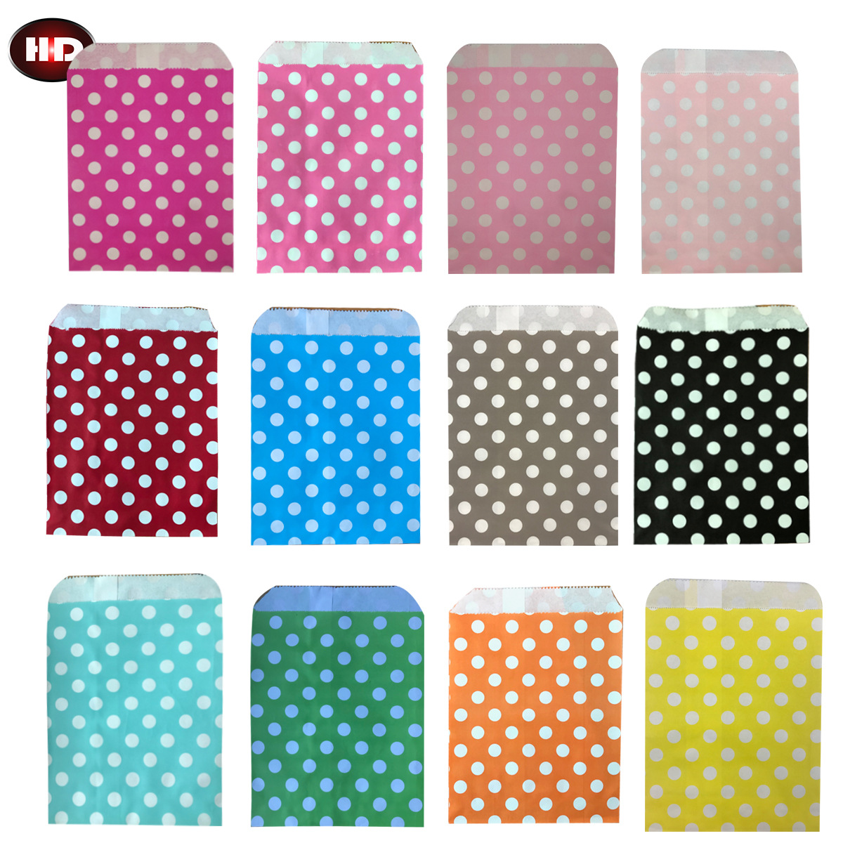 Disposable foreign trade color food bag Fried chicken burger dessert paper bag creative party wedding decoration supplies