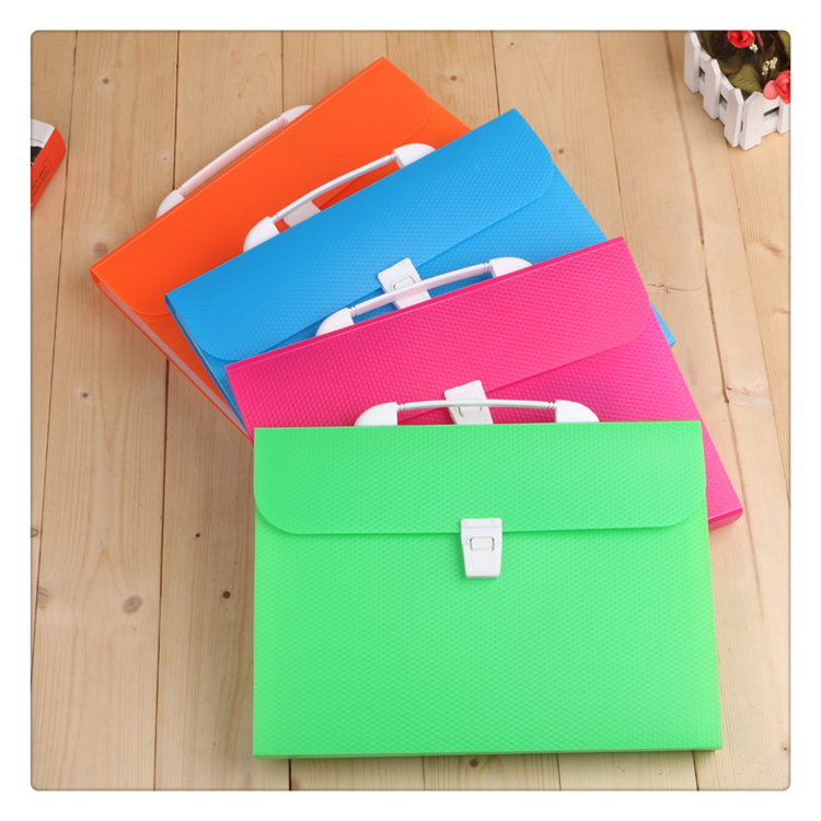 Colorful portable 13 case organ bag multi-layer inset folder student female examination paper bag storage bag food bag