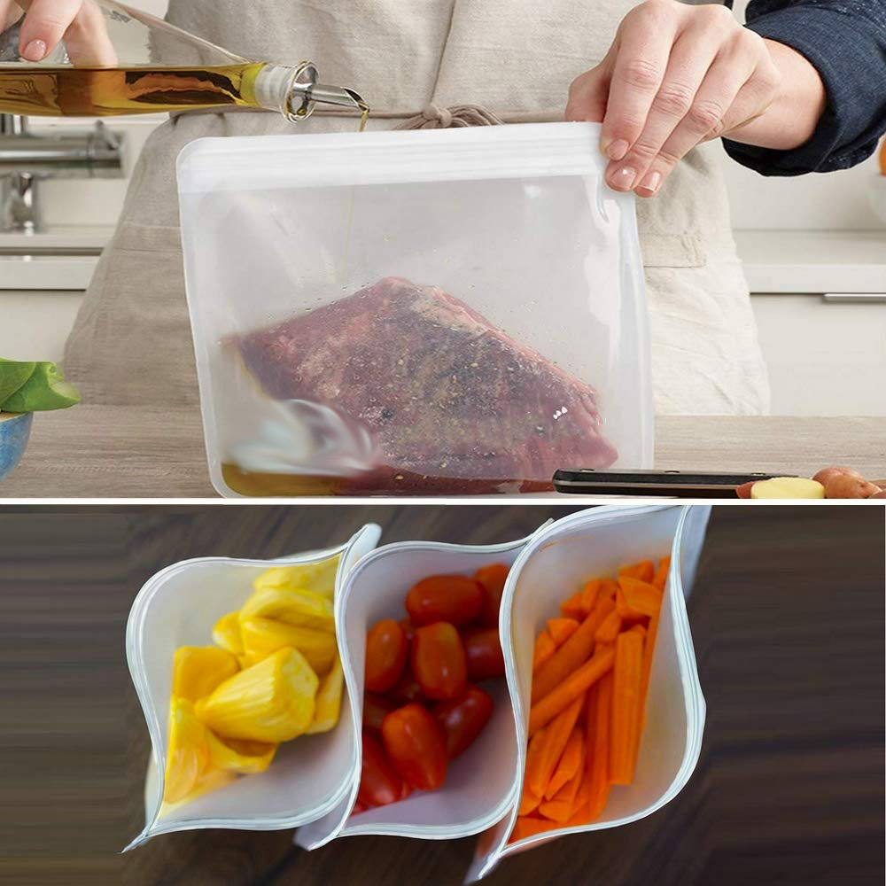Spot translucent frosted PEVA food plastic bag refrigerator food storage plastic bag sealed food bag