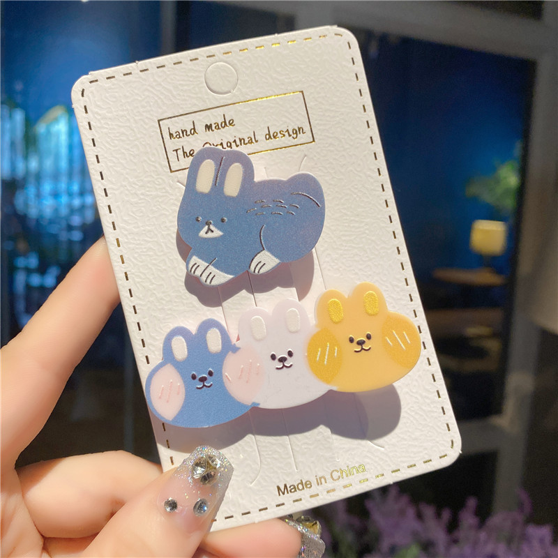 Girls' Cartoon Animal Clip Hairware Baby Broken Hair Hairpin Children's Summer Hair Accessories Barrettes Card Female Girls' Cartoon Animal Clip Hairware Baby Broken Hair Hairpin Children's Summer Hair Accessories Barrettes Card Female