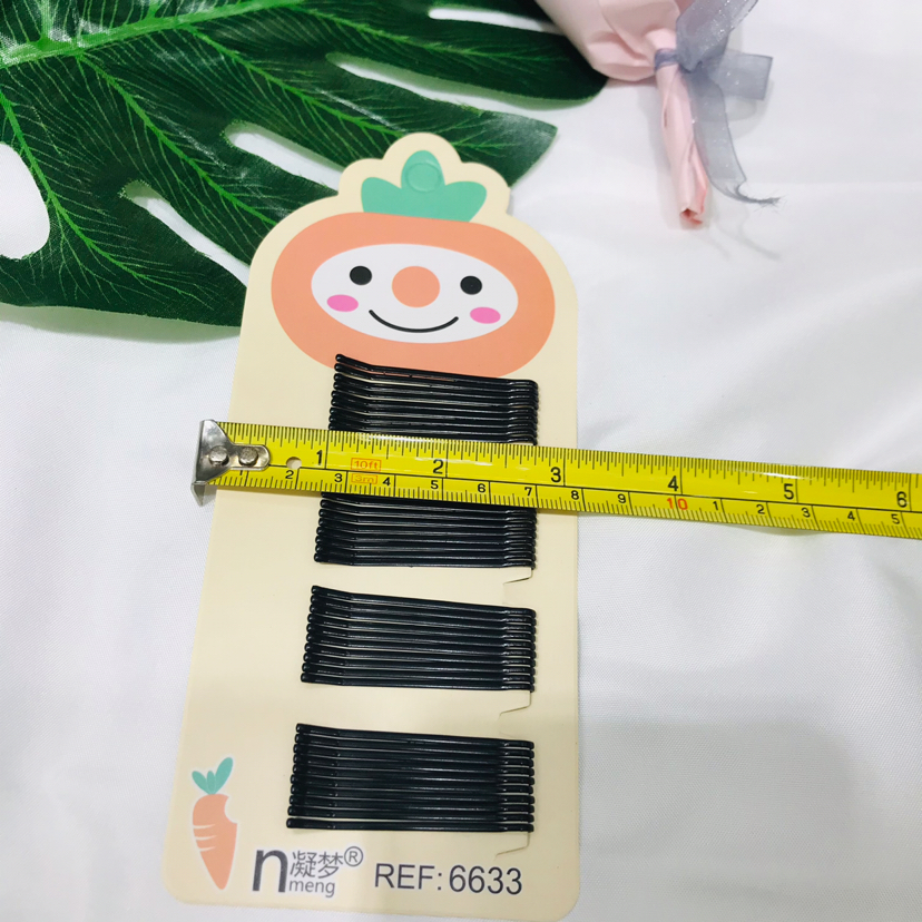 Orange Card Black gang si jia Barrettes Black Hairpin Updo Hairpin Barrettes Clip