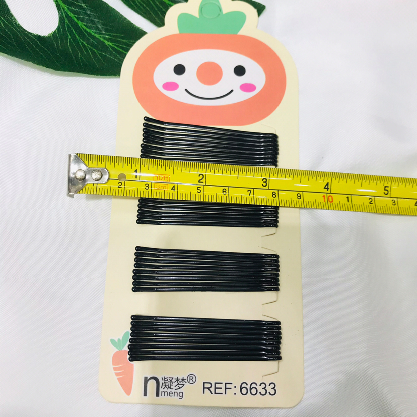 Orange Card Black gang si jia Barrettes Black Hairpin Updo Hairpin Barrettes Clip