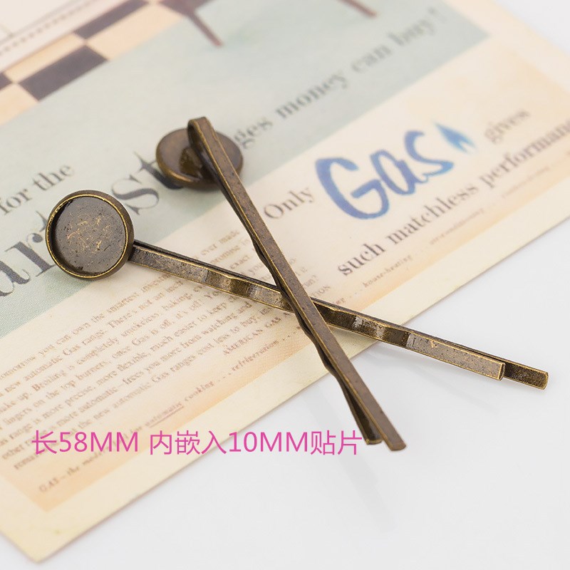 Complex Classical Copper Material Hollow Out Laminate Court Distressed Hairpin Barrettes Duck Tongue Clamp Card Side Clip Clip Clamp