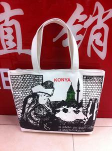 Factory direct coated cotton bag cotton bags Eiffel zipper nonwoven advertisement bags