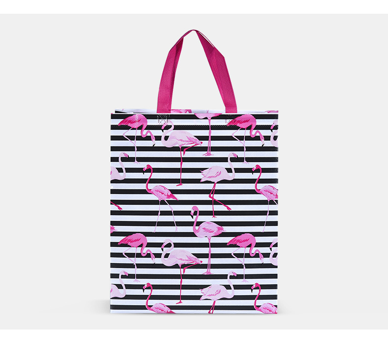 Laminated Non-Woven Bag Cartoon Flamingo Bag Nonwoven Fabric re ya dai Stereoscopic Bags Currently Available Wholesale Laminated Non-Woven Bag Cartoon Flamingo Bag Nonwoven Fabric re ya dai Stereoscopic Bags Currently Available Wholesale