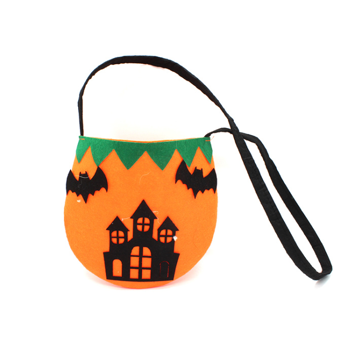 Handbag decorated for Halloween Pumpkin props nonwoven goodie bags for children gift bag bags decorate dress up