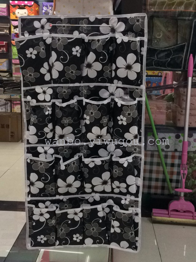 Multi-layer nonwoven cloth storage bags small items bag hanging Organizer wall hanging shoe bag behind the door