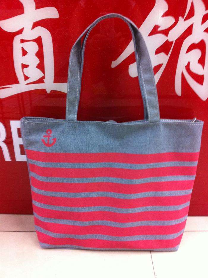 Factory direct red stripe zipper cotton bags canvas bag coated nonwoven advertisement bags Factory direct red stripe zipper cotton bags canvas bag coated nonwoven advertisement bags