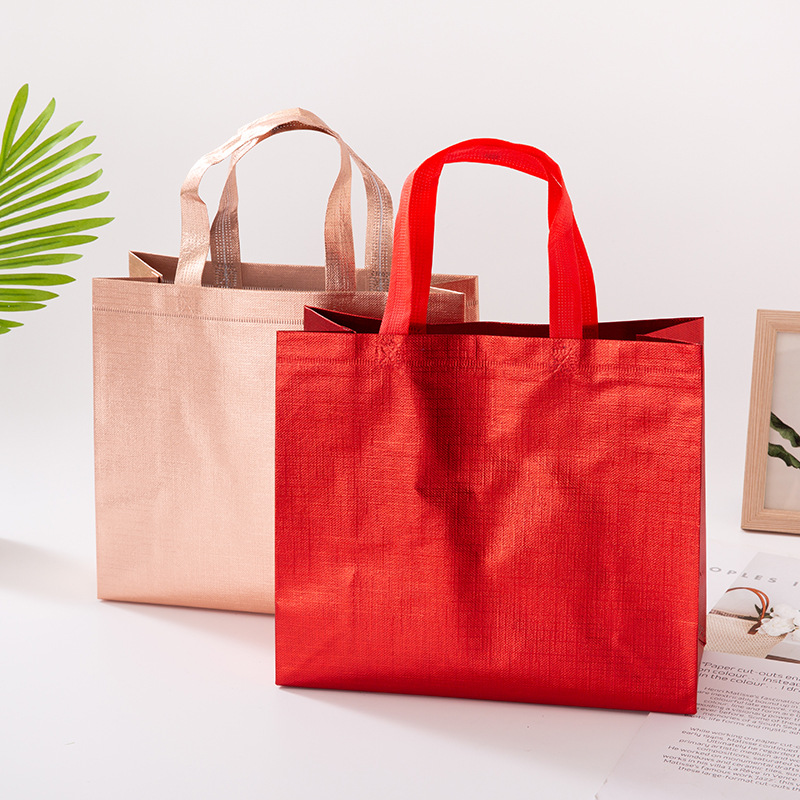 Non-Woven Handbag Nonwoven Fabric Bag Fixed Logo Advertising Non-Woven Shopping Bag Non-Woven Shoe Bags Wholesale