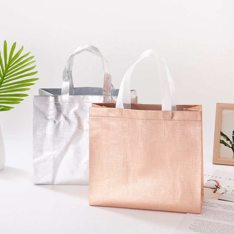Non-Woven Handbag Nonwoven Fabric Bag Fixed Logo Advertising Non-Woven Shopping Bag Non-Woven Shoe Bags Wholesale