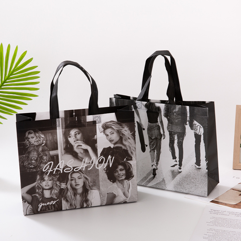 Non-Woven Handbag Nonwoven Fabric Bag Fixed Logo Advertising Non-Woven Shopping Bag Non-Woven Shoe Bags Wholesale