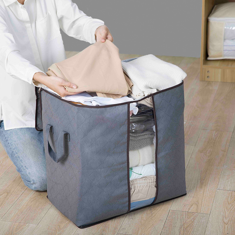 Amazon Quilt Organize and Organize Bags Clothes Dustproof Storage Bag Thickened and Breathable Moisture-Proof Nonwoven Fabric Bag