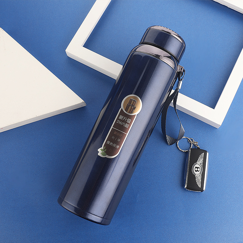 New 316 Stainless Steel Large Capacity Thermos Outdoor Portable with Rope Handle Thermal Insulation Travel Pot New 316 Stainless Steel Large Capacity Thermos Outdoor Portable with Rope Handle Thermal Insulation Travel Pot