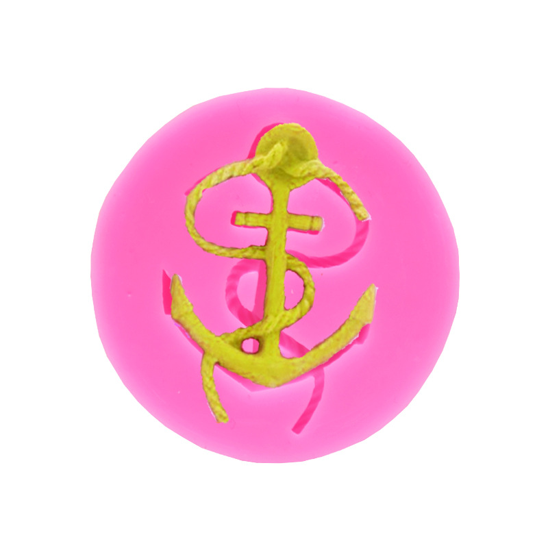 DIY mold boat anchor rope silicone mold chocolate cake mold turn sugar cake decorative mold