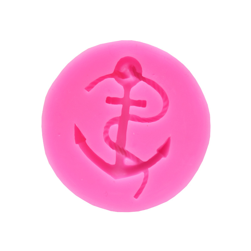DIY mold boat anchor rope silicone mold chocolate cake mold turn sugar cake decorative mold