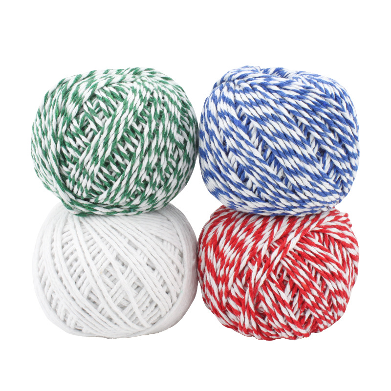 Cotton Thread Strapping Food Sausage Rice Dumplings Rope Moon Cake Tuck Box Packaged Silk with Ribbon 70 M Long