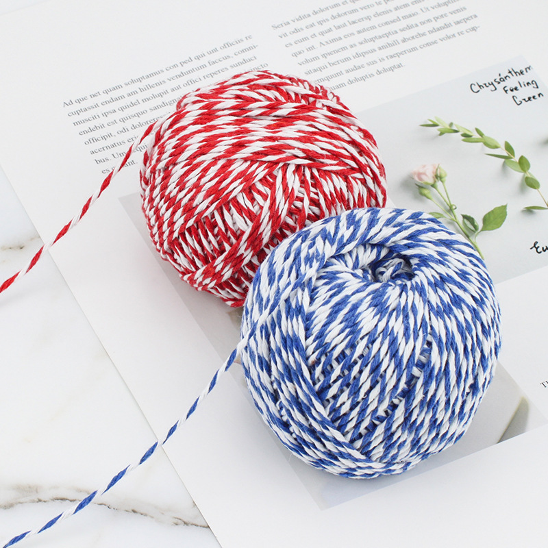 Cotton Thread Strapping Food Sausage Rice Dumplings Rope Moon Cake Tuck Box Packaged Silk with Ribbon 70 M Long