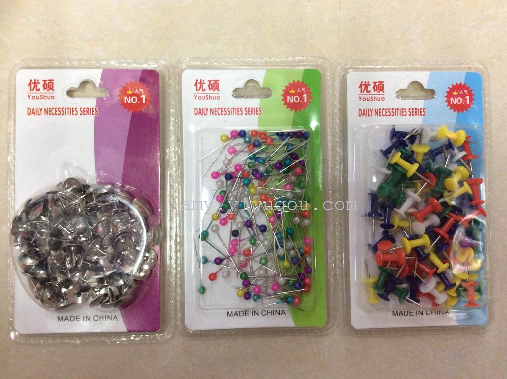 Small pin thumbtack blister packaging