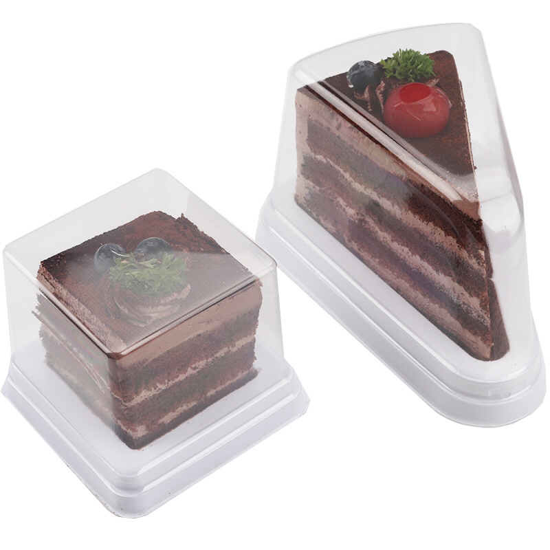 Blister Packaging Plastic Triangle Multi-Layer Mousse Cake Cut Transparent Baking Packaging Square Black Forest Dessert Box Blister Packaging Plastic Triangle Multi-Layer Mousse Cake Cut Transparent Baking Packaging Square Black Forest Dessert Box