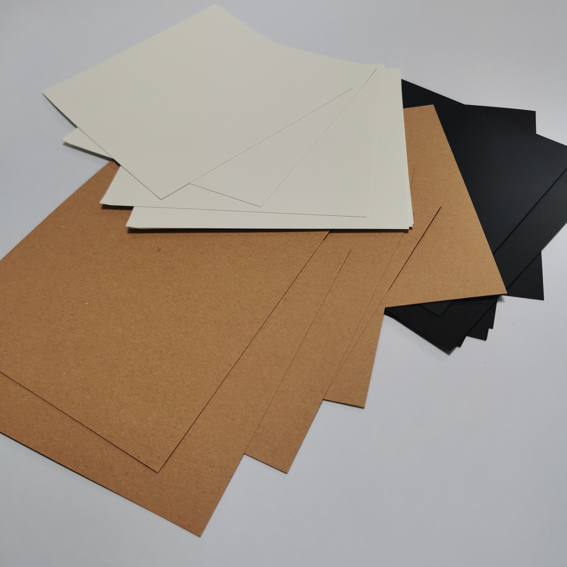 Square Cardboard Kraft Paper Black Paperboard Dutch White Cardboard Sketch Painting Drawing Paper Hand Painted Cardboard Mounting Background Paper