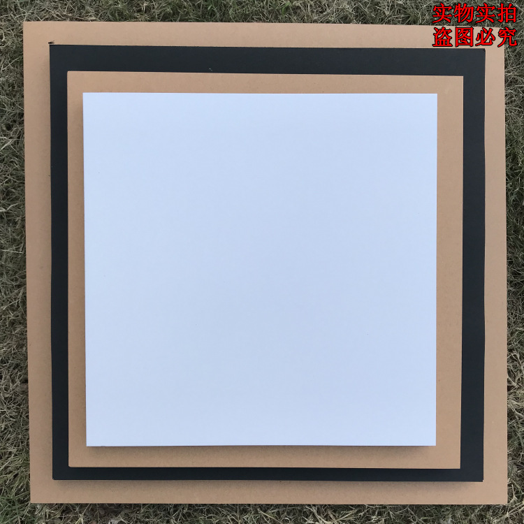 Square Cardboard Kraft Paper Black Paperboard Dutch White Cardboard Sketch Painting Drawing Paper Hand Painted Cardboard Mounting Background Paper