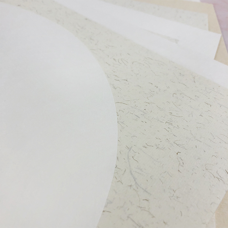 Thickened Xuan Paper Lens Mirror Antique round Calligraphy Hemp Paper Soft Paperboard Blank Chinese Elaborate-Style Painting Chinese Rice Paper Fan Cardboard