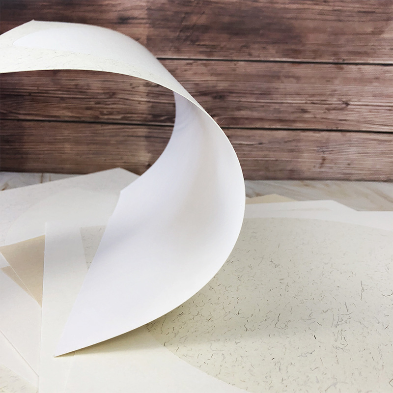 Thickened Xuan Paper Lens Mirror Antique round Calligraphy Hemp Paper Soft Paperboard Blank Chinese Elaborate-Style Painting Chinese Rice Paper Fan Cardboard