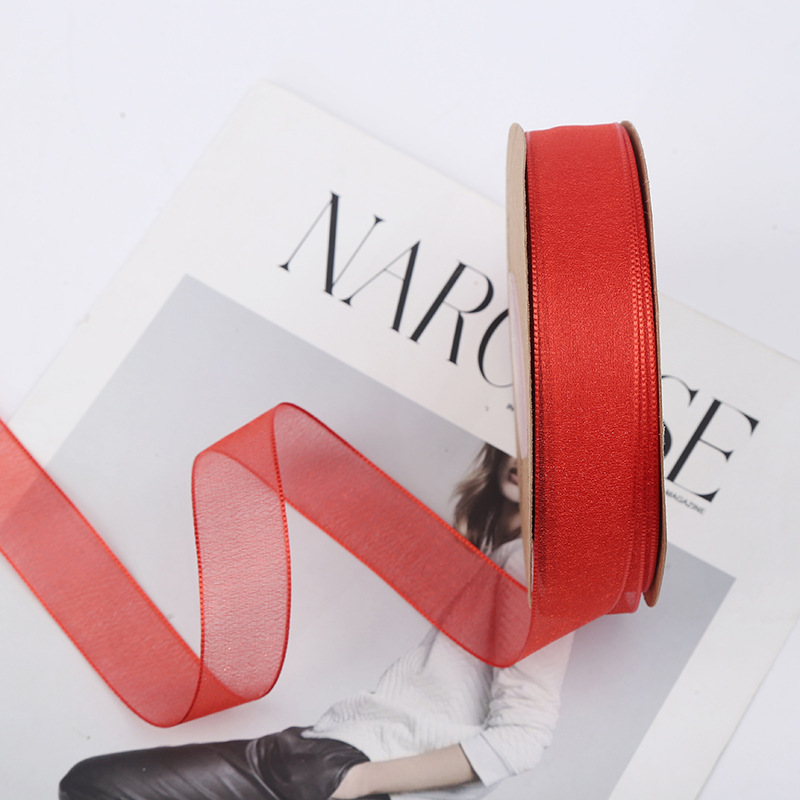 Korean Style Colorful Ribbon Baking Packing Ribbon Cake Box Ribbon Flowers Gift Packaging Decorative Ribbon