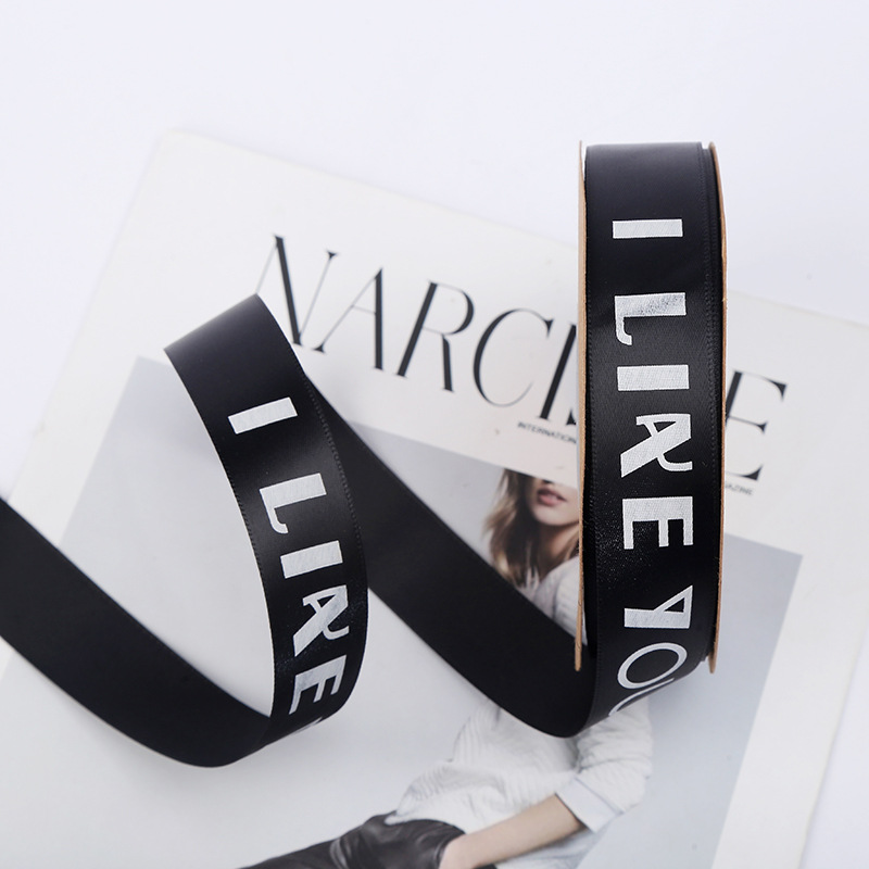 Wholesale English like You Letter Ribbon Flower Packaging Material Bouquet Gift Packing Ribbon Floriculture Polyester Belt