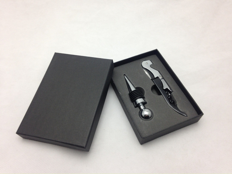 Manufacturer direct selling wine bottle opener set Red wine wine set four-piece Heaven and Earth cover gift box all kinds of sets