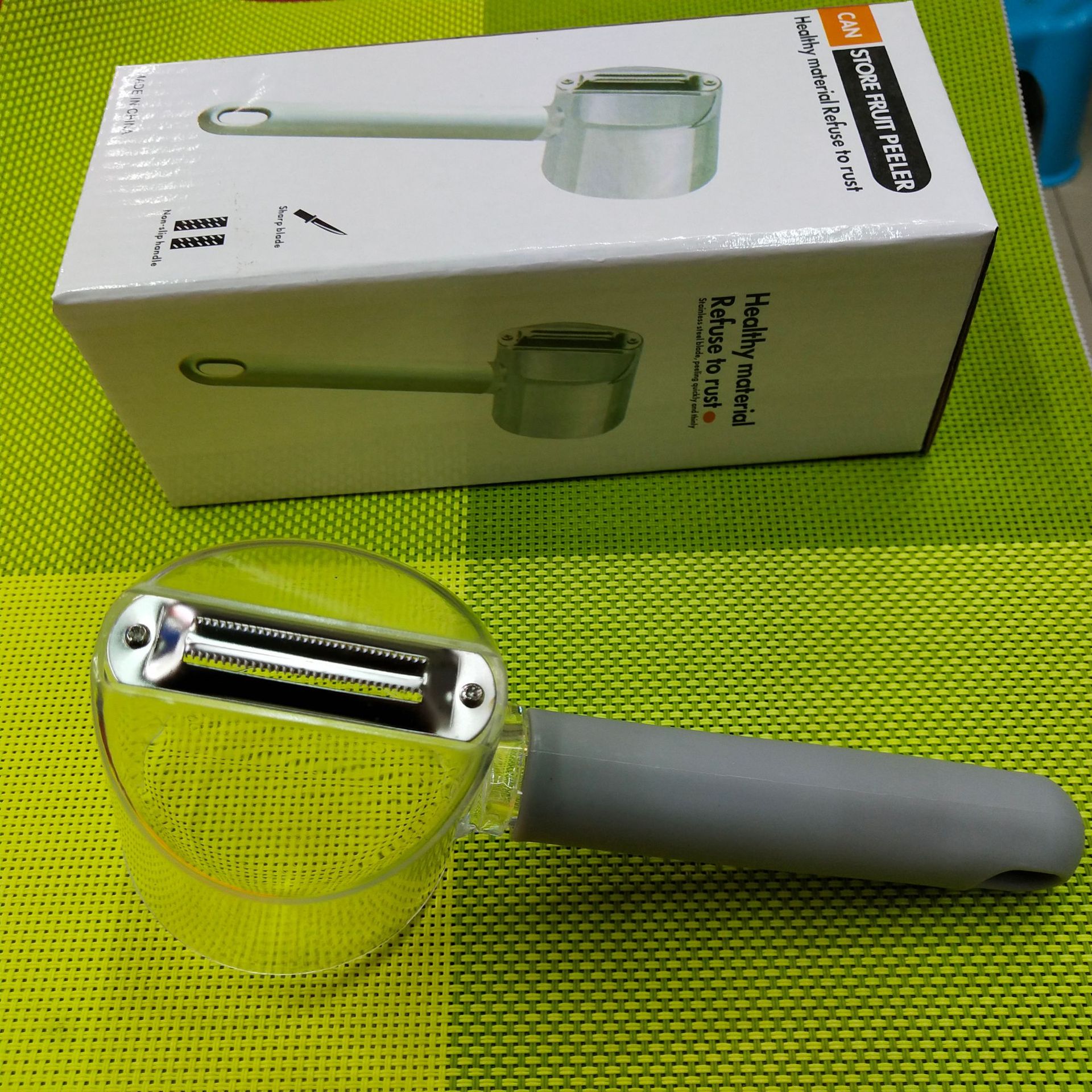 Dual-Purpose Peeler Bottle Opener Beam Knife Peel Residue Storage Box Comes with Transparent Bucket Peeler Dual-Purpose Peeler Bottle Opener Beam Knife Peel Residue Storage Box Comes with Transparent Bucket Peeler