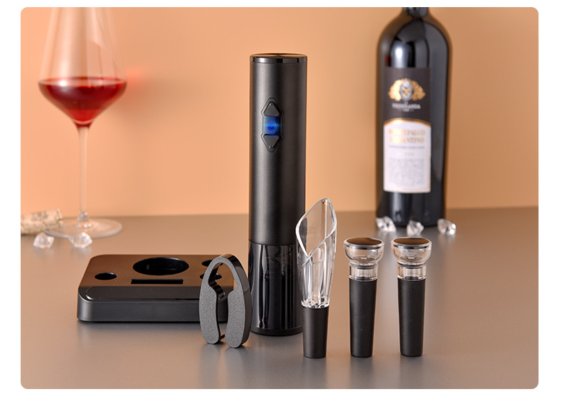 New Gift Box Bottle Opener Business Gift Anniversary Celebration Storage Base Red Wine Electric Bottle Opener Gift Box New Gift Box Bottle Opener Business Gift Anniversary Celebration Storage Base Red Wine Electric Bottle Opener Gift Box