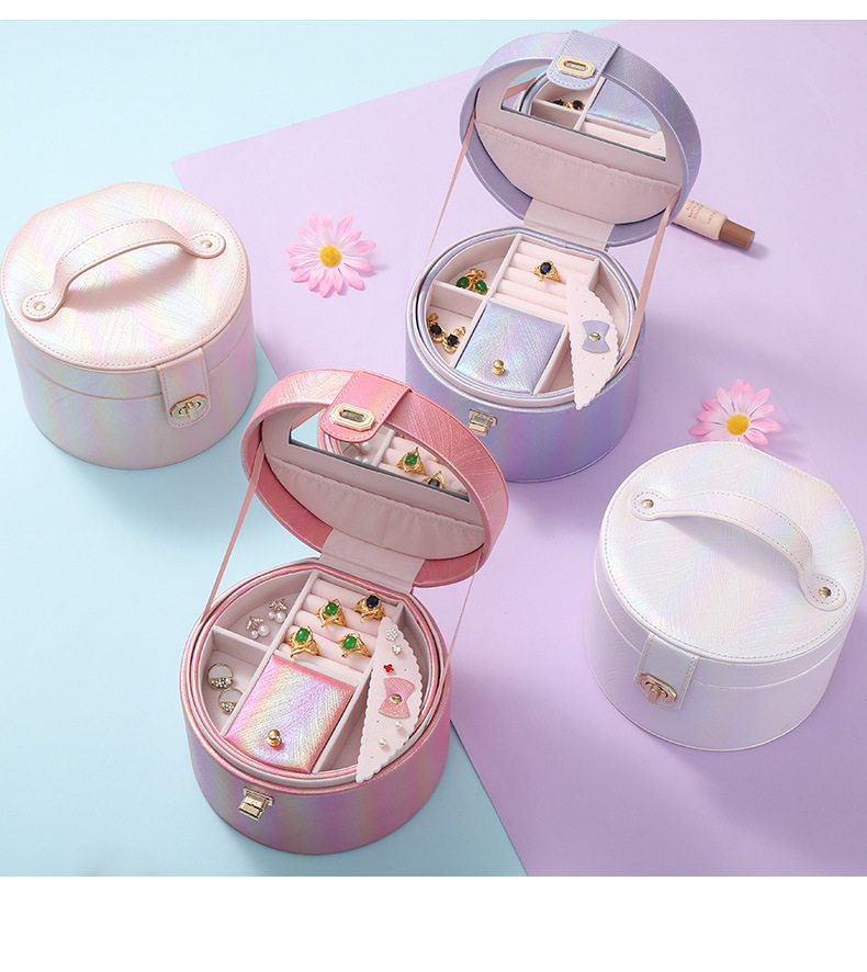 INS Jewelry Box Women's Large Capacity Multi-Layer Storage Box Sundries Ear Studs Earrings Earrings Cosmetics Necklace Storage Box INS Jewelry Box Women's Large Capacity Multi-Layer Storage Box Sundries Ear Studs Earrings Earrings Cosmetics Necklace Storage Box