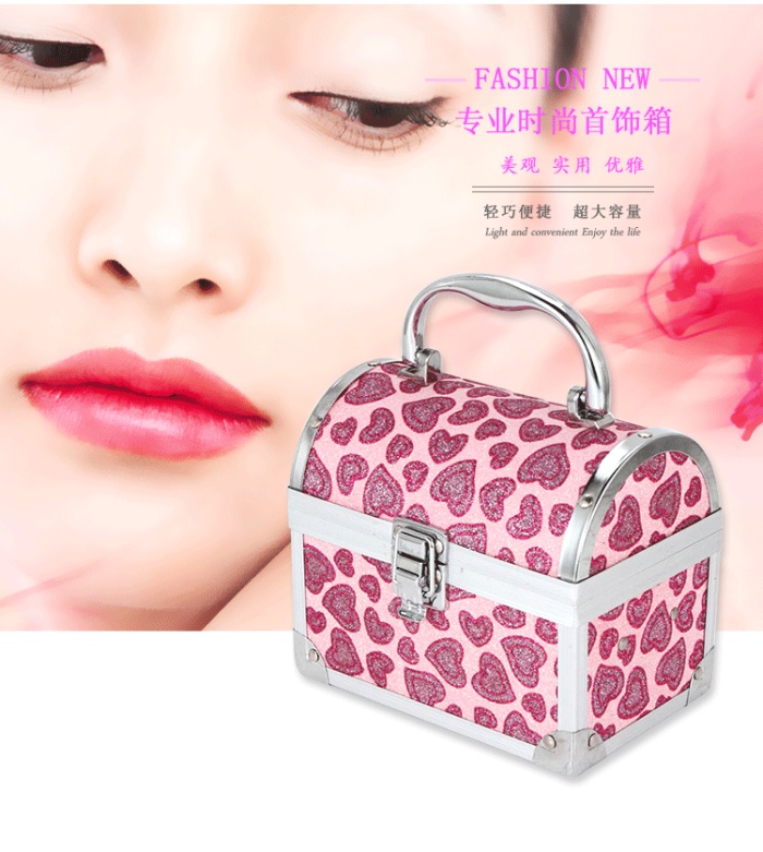 Mirror box jewelry box jewelry storage box bride love makeup box Mirror box jewelry box jewelry storage box bride love makeup box