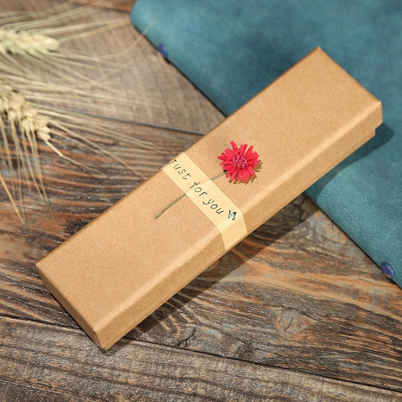 Factory Creative Jewelry Packaging Box Hot Sale Chain Ring Bracelet Sunflower Jewelry Box Paper Bag Currently Available Wholesale
