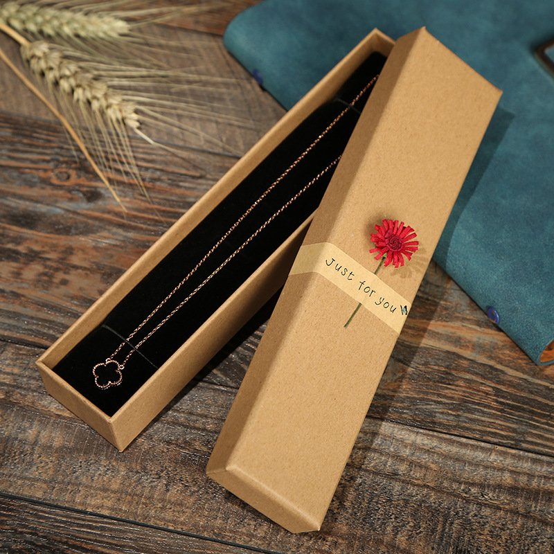 Factory Creative Jewelry Packaging Box Hot Sale Chain Ring Bracelet Sunflower Jewelry Box Paper Bag Currently Available Wholesale