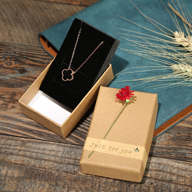 Factory Creative Jewelry Packaging Box Hot Sale Chain Ring Bracelet Sunflower Jewelry Box Paper Bag Currently Available Wholesale
