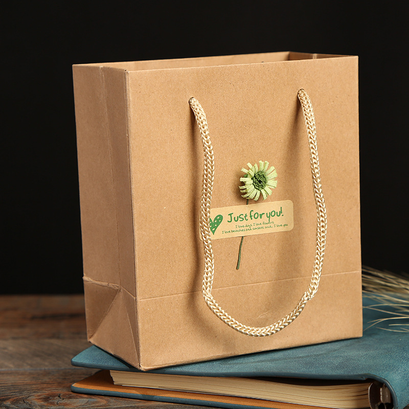 Factory Creative Jewelry Packaging Box Hot Sale Chain Ring Bracelet Sunflower Jewelry Box Paper Bag Currently Available Wholesale
