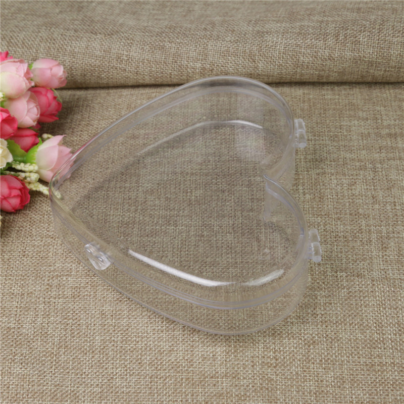 Love box transparent clamshell jewelry box