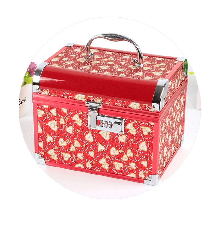 Wedding hand care password alloy cosmetic case jewelry box storage box